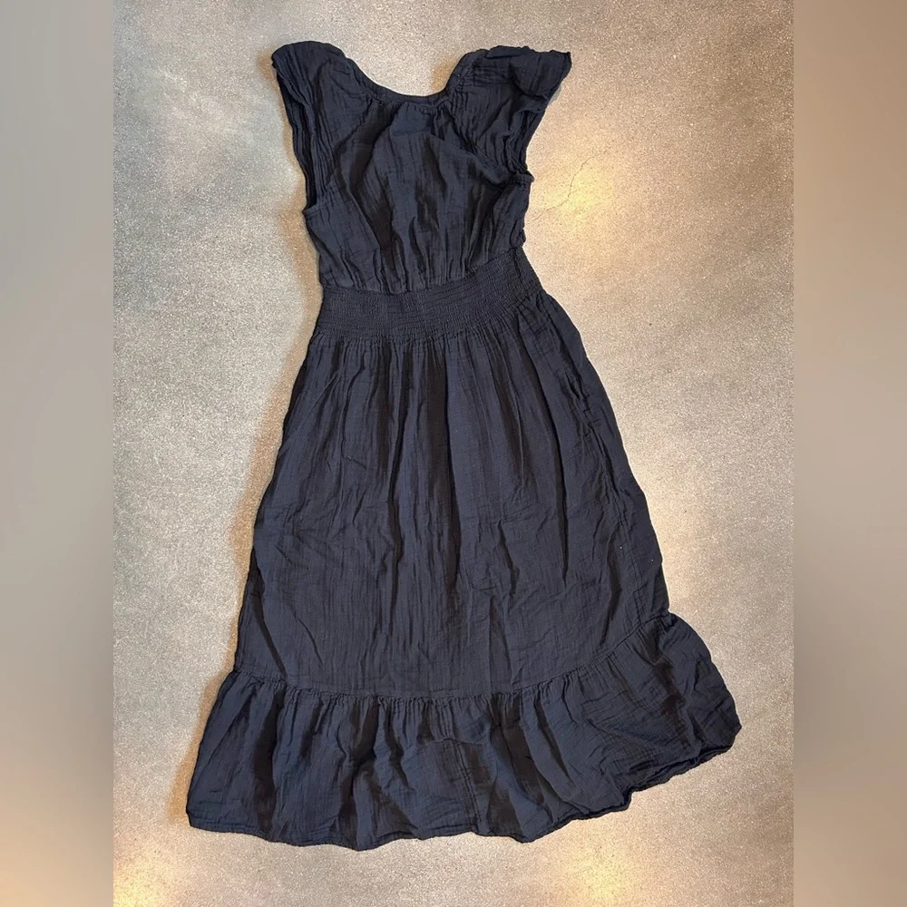 Cotton v-neck dress - Picture 5 of 6